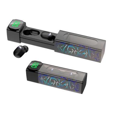 Imagem de Waillynice - Fones de ouvido sem fio E50 Bluetooth V5.1 TWS Fones de ouvido intra-auriculares intra-auriculares esportivos à prova d'água com microfone