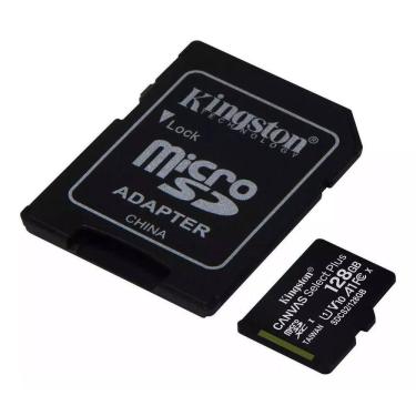 Imagem de Cartão micro sd xc kingston 128gb classe 10 ultra 100mb/s