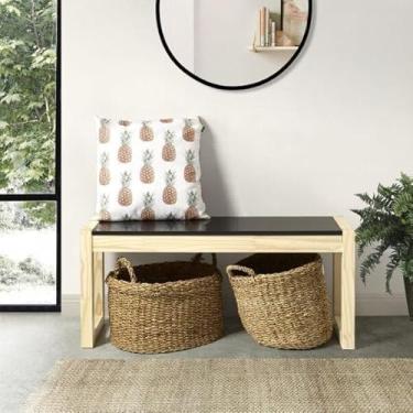 Imagem de Banco Madeira Maciça Guará MadeiraMadeira Preto/Natural