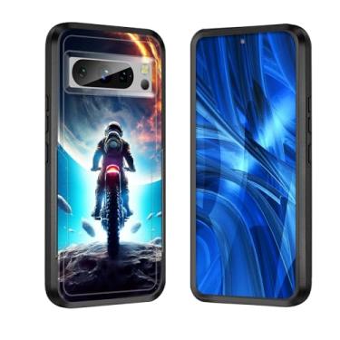 Imagem de JHYYTUJTYP Capa para Pixel 8 Pro, [testada em queda de grau militar] Capa protetora resistente e resistente à prova de choque para Google Pixel 8 Pro 6,7 polegadas 2023, astronauta andando de