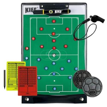 Imagem de Prancheta Tática Magnética Futebol Kief C/Cartão E Moeda Toss