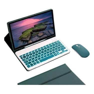 Imagem de Teclado Retroiluminado & Mouse E Capa Para iPad Pro12.9pol (Verde Escuro)