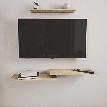 Imagem de Rack de Madeira Maciça Pinus p/ Sala ou Quarto - Ômega Suportes