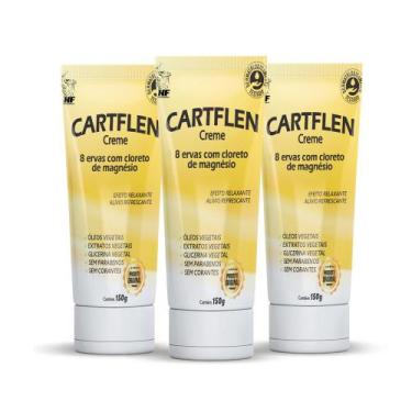 Imagem de 3x cartflen creme massagem cloreto de magnesio - HF Suplements