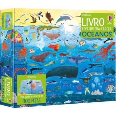Imagem de Livro - Oceanos: Livro com quebra-cabeça