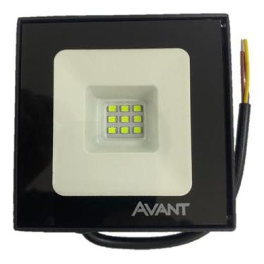 Imagem de 7 Refletor Led Slim Holofote 10w Verde Casa Jardim Bivolt  - Avant