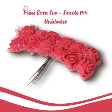 Imagem de Flor De Eva Rosa Claro - MIni Rosa - Pacote Com 144 Unidades - Nybc