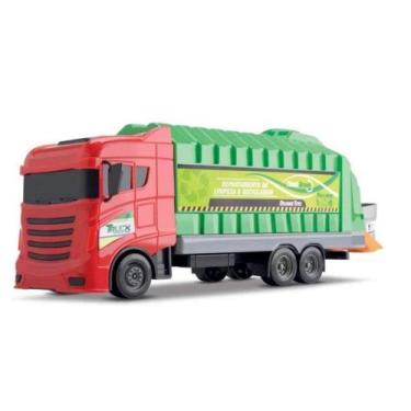 Imagem de Garbage Truck Orange 419 - Orange Toys