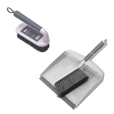 Imagem de Kit Pá Escova de Limpeza Escova de Piso Pia Vaso Saniário - Ou