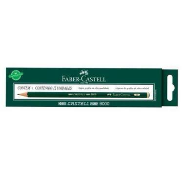 Imagem de Lapis Preto Tecnico 9000 8B Preto Cx.C/12 Faber-Castell