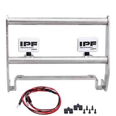 Imagem de CrazyHobby Metal Front Bumper with LED Lights for Traxxas TRX4 Bronco 1/10th Scale RC Crawler Model Car Accessories