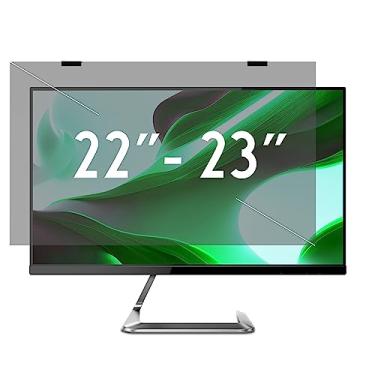 Imagem de ANBAC Filtro de tela de privacidade tipo pendurado para monitores de computador W9 de 55 cm L 58 cm W9 de 60 cm W9, proteção ocular, bloqueio de luz azul e UV - protetor de privacidade de tela de