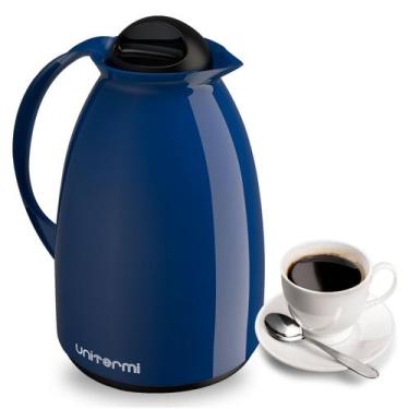 Imagem de Garrafa Térmica Bule Florença 650ml Azul Café Chá Unitermi, Azul, 650m