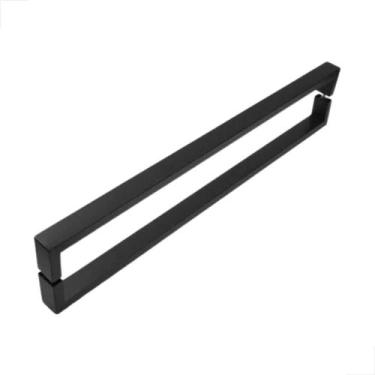 Imagem de Puxador Inox 300MM 25x25 Portas Pivotante De Madeiras Preto - Fast Vid