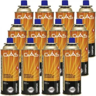 Imagem de Kit Refil De Gas Campgas Para Fogareiros E Macaricos Nautika 12 Unidad