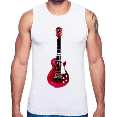 Imagem de Regata Guitar Píxel - Foca na Moda, Branco, G