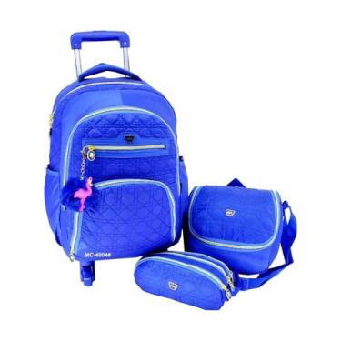 Imagem de Mochila Escolar Giratória 360 Roda Lancheira Estojo mc4004 - Ello, roy