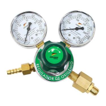 Imagem de Regulador Pressão Para Cilindro Gás Oxigênio - V8 Brasil, U, UNICA