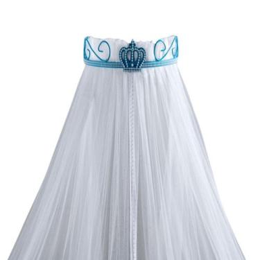 Imagem de Dossel Mosquiteiro Parede Berço Americano Quarto Bebe Menino Coroa Per