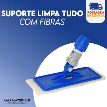 Imagem de Suporte Lt Limpa Tudo + 10 Fibras: Kit Completo Para Limpeza - Bralimp