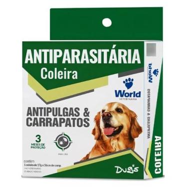 Imagem de Coleira Antipulgas e Carrapatos Dug S World 56cm - World Veterinária