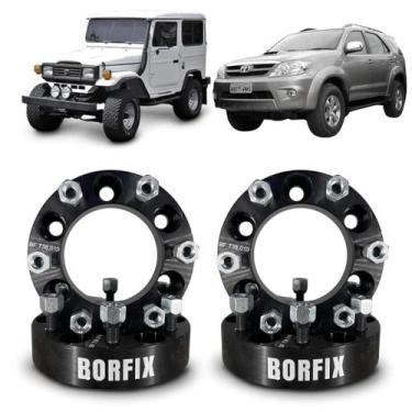 Imagem de Kit 4 espaçador de rodas 38mm Hilux SW4 /05 Bandeirante - Borfix