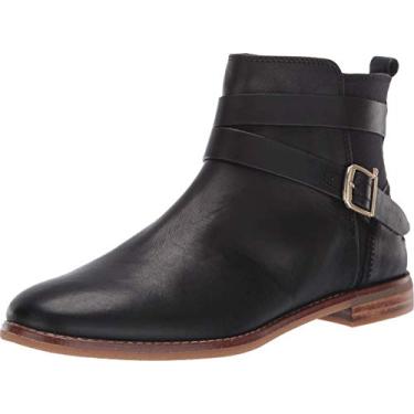 Imagem de Sperry Botas femininas de couro Seaport Shackle, Preto, 5.5
