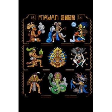 Imagem de Mayan Gods: Ancient Mayan Mythology Gods Black Lined Notebook