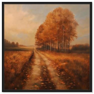 Imagem de Art Remedy Sundown Serenity Canvas Vintage Landscapes, moldura preta, 76.2 cm x 76.2 cm