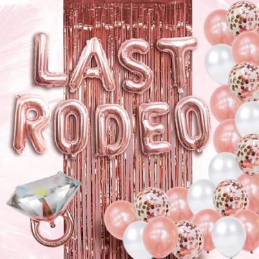 Imagem de Decorações de festa de despedida de solteira Last Rodeo – Decorações de chá de noiva – Decoração de balões de despedida de solteira – Decoração de festa de vaqueira de discoteca, lembrancinhas, suprimentos para noivas