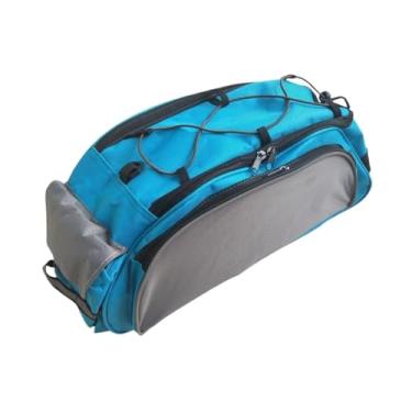 Imagem de Deevoka Bike rack saco traseiro traseiro banco traseiro para compras viagens ao ar livre viagens ao ar livre, Cinza Azulado