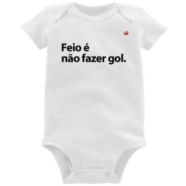 Imagem de Body Bebê Feio é não fazer gol - Foca na Moda, Branco, M