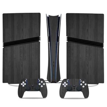 Imagem de Adesivo Skin para PS5 Pro Digital Edition, capa protetora de vinil para controle de console de jogos (de madeira)