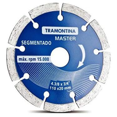 Imagem de Tramontina 42595104, Disco Diamantado Segmentado 4.3/8, Corpo Aço Especial Temperado