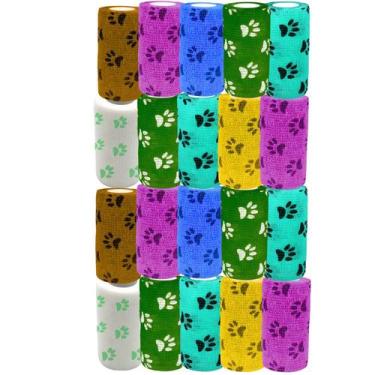 Imagem de Kit 25 Bandagem 10cm x 2mt - Patinhas - LIMED MOGI
