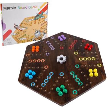 Imagem de Jogo de tabuleiro Marble NRZSSN Wahoo 20 polegadas de madeira para 4-6