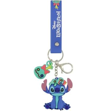 Imagem de Chaveiro Disney Stitch, pulseira Scrump Charm com chaveiro, azul, Azul, Standard