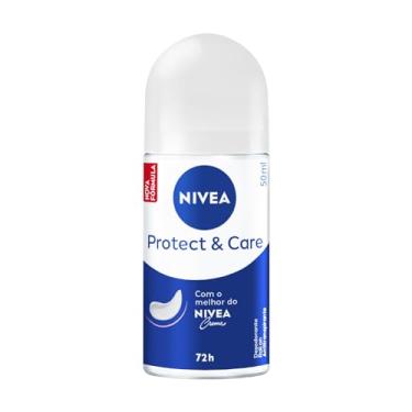 Imagem de NIVEA Desodorante Antitranspirante Roll-on Protect & Care 50ml, Proteção 72h, Cuidado Suave, Axilas Protegidas