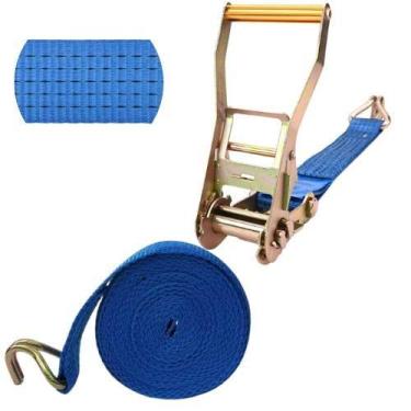 Imagem de Cinta Amarração 5 Toneladas 10 Metros Catraca  Transporte Pesado Carga