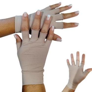 Imagem de Luva Curta Proteção Solar Fpu50+ Uv Com Dedos New Form, CHOCOLATE, G