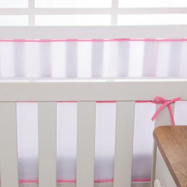 Imagem de Tela Protetora Lateral Para Berço Rede De Proteção Respirável 2 Lados 