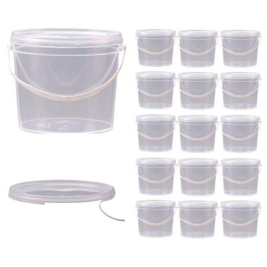 Imagem de Balde Transparente Para Nutella 15 Pçs