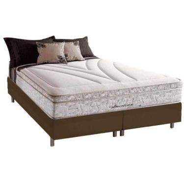 Imagem de Cama Box Casal Bipartida com Colchão Herval American Molas Maxspring 1
