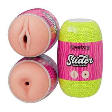 Imagem de Masturbador Duplo Ânus E Vagina Slider Cyberskin Macio, Sensação Intensa, Para Momentos Íntimos