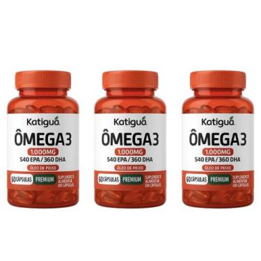 Imagem de Kit 3 Ômega 3 1.000mg 540 Epa/ 360 Dha 60 Cápsulas - Katigua