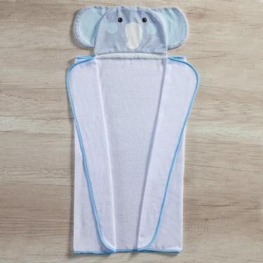 Imagem de Toalha Com Capuz De Banho 3d Para Bebe Menino - Miguel Baby, Elefante 
