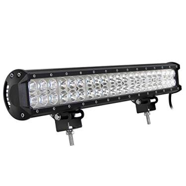 Imagem de Willpower Combo de holofote de 50,8 cm, 126 W, barra de luz de trabalho, luzes de neblina, iluminação offroad para Jeep caminhão carro, quadriciclo, SUV, 4X4, reboque de trator, 12V 24V