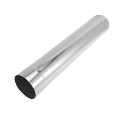 Imagem de Motoforti Tubo de escape de mandril reto de aço inoxidável 102 mm 10.2 cm OD comprimento faça você mesmo personalizado carro modificado tubulação com extremidades expansíveis de corte duplo polimento