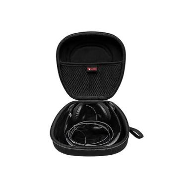 Imagem de XANAD Capa Rígida Para Fones De Ouvido Estéreo Com Fio Logitech H390, H430, H570E, Zone 300, 301 Ou Jlab Go Work, Jiamqishi, Eaglend, Feabask Microfone Cancelamento Ruído - Preto