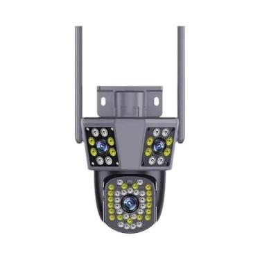 Imagem de Câmera IP WIFI Externa À Prova D'água Com 3 Lentes, 3 Telas, Rastreame